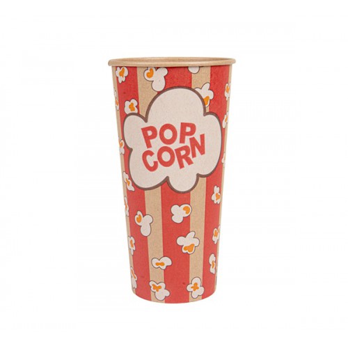 Gobelets pop-corn ronds  24 oz soit 71cl