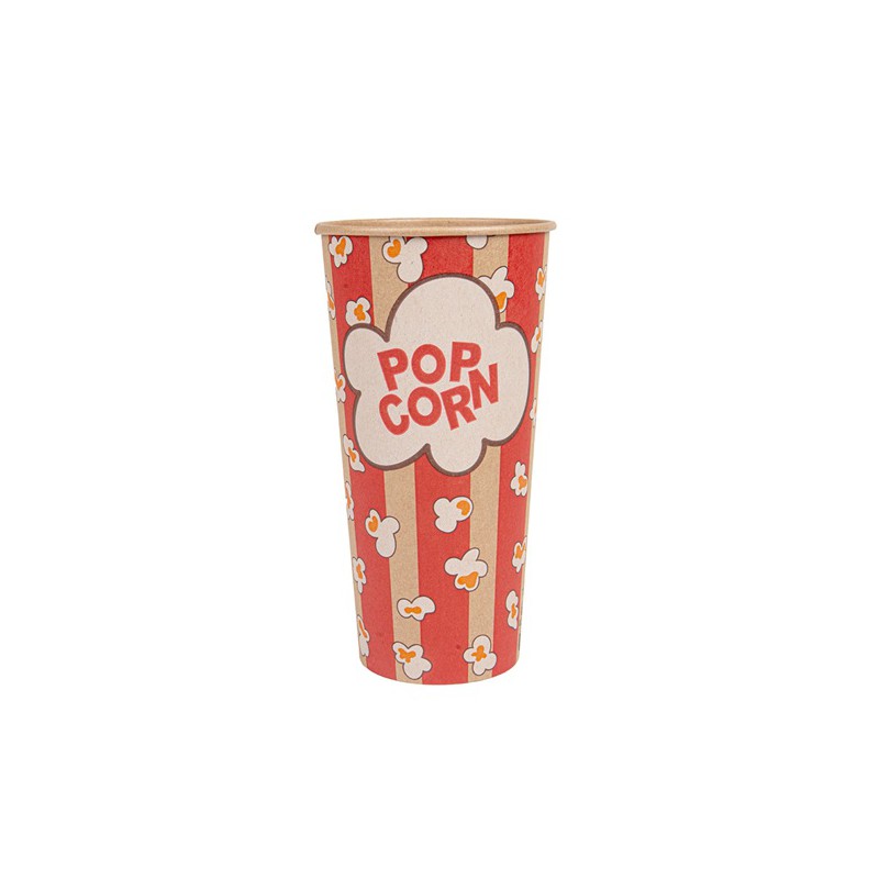 Gobelets pop-corn ronds  24 oz soit 71cl