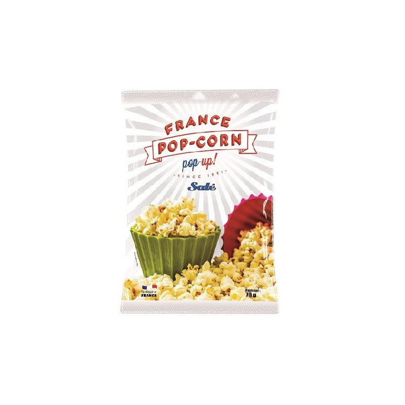 Palette pop-corn salé 70 g palette de 16 cartons de 24 sachets